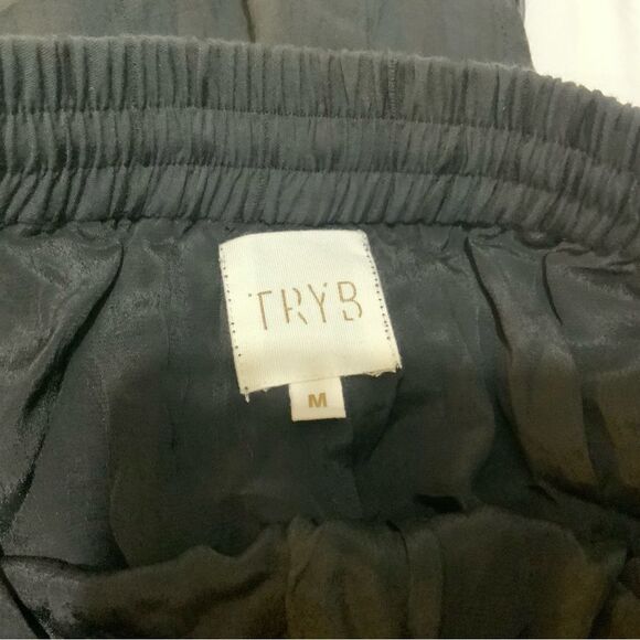 TRYB Max Split-Outseam Cropped Pants black - Picture 9 of 9